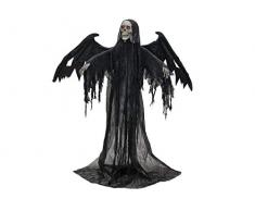 EUROPALMS Halloween Schwarzer Engel, 175x100x66cm