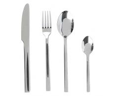 Russell Hobbs Exklusives 16-teiliges Besteckset aus Edelstahl „Vermont“ BW02842 15 Jahren Garantie, Silber