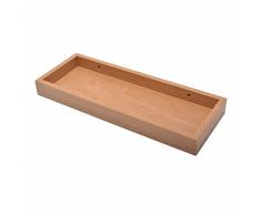 Duraline Modern Vertiefter Regalboden Dekoratives Wandregal, MDF, AST Eiche, 15 x 4 x 40 cm