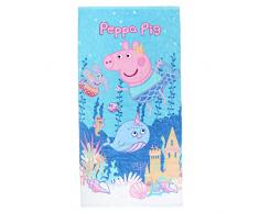 Cerdá Schwein Strandtuch, Blau, 70 x 140 cm