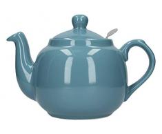 London Pottery Teekanne mit Filter, für 2 Tassen, Grün, keramik, aqua, 4 Cup
