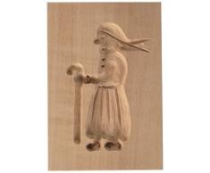 Städter 841215 Springerles- Model Hexe Backform, Holz, braun, 8 x 5,5 x 3 cm,