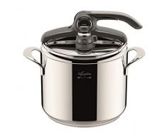 Lagostina Domina Vitamin LagoeasyUp Schnellkochtopf 7 Liter, Edelstahl 18/15