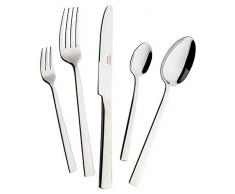 Mulex 200700/0/60 Orlando poliert Besteckset, Chrom-Edelstahl-Legierung 18/0 – hochglanzpoliert Nickelfrei, Silber
