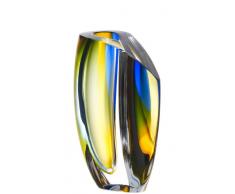 Kosta Boda Mirage Vase, groß, Blau/Bernstein