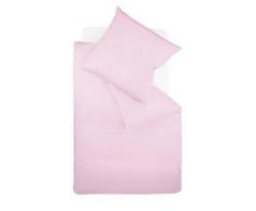 Fleuresse Colours Bettwäsche, Uni-Mako-Satin, hellrosa, 155 x 220 cm
