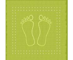 Meusch 4388615002 Duscheinlage Foot, 55 x 55 cm, kiwigrün