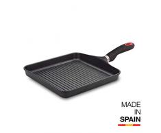 Valira Grillpfanne 28x28 cm Aluminiumguss Made in Spain, geeignet für die Induktion