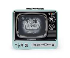 Suck UK TV Lunchbox Butterbrotdose für Kinder, Proviantdose, blau (Strandurlaub)