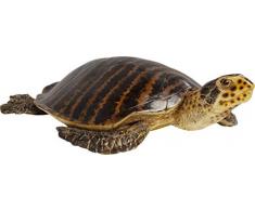 Kare Design Deko Objekt Water Turtle Groß, Schildkröte Dekofigur in großer Ausführung, Handgefertigte Dekoschildkröte aus Polyresin, verschiedene Varianten erhältlich, (H/B/T) 23x88x59cm