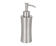 Wenko 16739100 Seifenspender Pieno, Fassungsvermögen 0.165 L, Edelstahl rostfrei, 8 x 19.5 x 7 cm, Satiniert