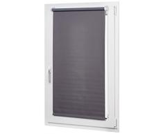 AmazonBasics - Verdunkelungsrollo mit farbiger Beschichtung, 86 x 150 cm, Dunkelgrau
