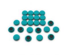 First4magnets F4M20-GREEN-1 Kleine grüne Pinnwand/Planung Magnet (20mm Durchmesser x 7,5 mm hoch) (1 Packung von 24), silver, 25 x 10 x 3 cm, Stück