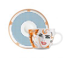 Ritzenhoff Espressotasse, Porzellan, Mehrfarbig