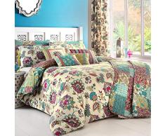 Dreams n Drapes Bettwäsche-Set mit Kissenbezügen, Mehrfarbig, King Size