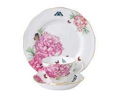 Miranda Kerr von Royal Albert Teetasse, Untertasse, Teller Freundschaft Set, weiß, 20 cm, Set von 3