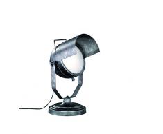 Trio Leuchten Tischleuchte 504200188 No.5, Metall silberfarbig antik, exkl. 1 x E27