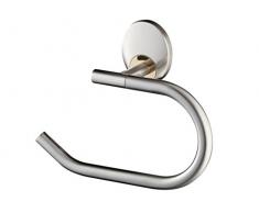 Bisk Toilettenpapierhalter ohne Abdeckung, 18,5 x 6 x 14 cm, verzinkt, chromfarben