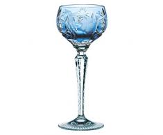 Spiegelau & Nachtmann, Weinglas mit Schliffdekoration, Kristallglas, 230 ml, Traube, 0035948-0, Aquamarin, Hellblau