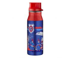 alfi 5377.169.060 Trinkflasche elementBottle II, Edelstahl Feuerwehr Blau 0,6 l, Spülmaschinenfest, BPA-Free