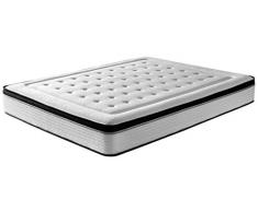 RestBed Bio Memory Matratze, Polyester, Grau und Weiß, Doppelbett, 190 x 135 x 27 cm