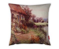 Bonamaison Dekorativ Kissenhülle, Kissenbezug, Zierkissenbezug, Wohnkultur, Für Sofa, Kaffeestube, Größe: 45X45 cm - Entworfen und hergestellt in der Türkei