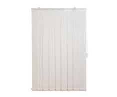 sunlines Vertikaler Lamellenvorhang Fixmaß, Stoff, weiß, 150 cm x 150 cm