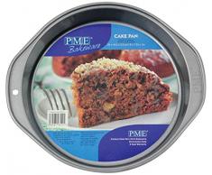 PME CSB101 Runde antihaftbeschichtete Backform aus Karbonstahl, 228 x 38 mm, Edelstahl, Silver, 27.2 x 24.4 x 3.8 cm