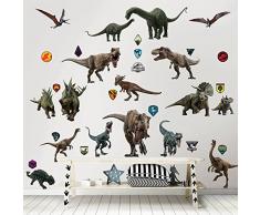 Walltastic Kit zur Raumdekoration Jurassic World 2: Das gefallene Königreich Wandaufkleber, Polypropylene, Multi, 6 Large Sheets