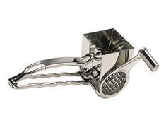 KitchenCraft Master Class Käsereibe mit Kurbel, Edelstahl