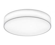Trio Leuchten LED Deckenleuchte Lugano 621914001, Stoffschirm, 40 Watt, Helligkeit und Lichtfarbe einstellbar