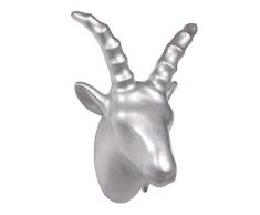 Cabanaz, The Zoo - Wandhaken Ziegenbock in Silber