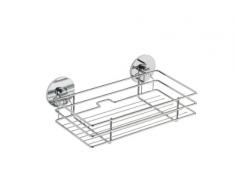 Wenko Turbo-Loc Korb, Befestigen ohne bohren, 24,2 x 8,2 x 14 cm, silber glänzend