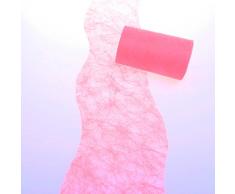 Deko AS GmbH Sizoflor Tischband Wellenschnitt rosa ca. 12,5 cm Rolle 25 Meter 60W 014-R
