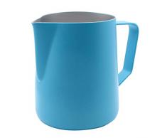 zoohot milchkännchen Edelstahl 600ml / 20oz Milch Aufschäumen für Cappuccino und Latté (Blau)