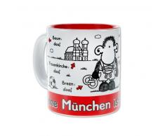 Sheepworld 61043 Tasse Ohne München ist alles doof, Steingut, 30 cl