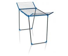 Leifheit Standtrockner Pegasus 180 Solid Blau Color Edition, 18m Trockenlänge für bis zu 2 Wäscheladungen, standfester Wäscheständer mit Flügeln für lange Kleidungsstücke für drinnen und draußen