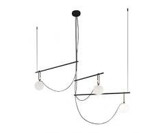 Artemide Nh1217 Hängelampe S3 14 gold satiniert/weiß