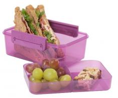Novo Clic-Tite Abgeteilte Lunchbox, beerenrot