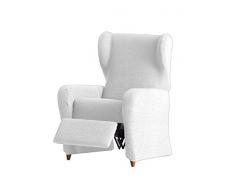 Eysa Dorian elastisch Sofa überwurf relaxsessel, Chenille, 00-Ecru, 37 x 9 x 29 cm