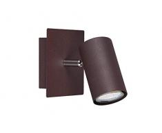 Trio Leuchten Wandspot Marley 802400124, Metall rostfarbig, Wandspot 1-flammig, exkl. 1 x GU10