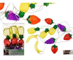 OOTB Lichterkette, Früchte, Plastik, 0 W, Bunt, 20 x 13 x 6.1 cm