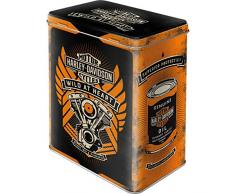 Nostalgic-Art 30141, H-D Vorratsdose L, Metall, Harley Davidson - Wild At Heart, 10 x 14 x 20 cm