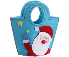 WeRChristmas 22 cm Weihnachtsmann, Geschenktüte Geschenk Weihnachten Dekoration, Mehrfarbig