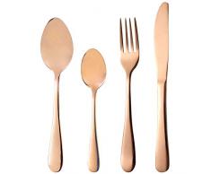 Bergner Berlin Besteckset, Edelstahl, Kupfer, 30 x 30 x 30 cm