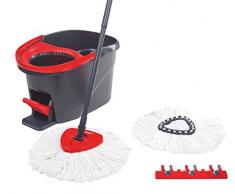 Vileda Bodenwischer EasyWring & Clean Komplett-Set mit zweitem Ersatzkopf und Stielehalter