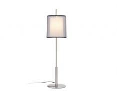 Faro Barcelona Saba 68546 â Desktop und Lampen FuÃ, 40 W, Edelstahl und Anzeige Textil