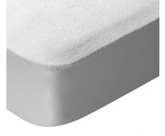 Pikolin Home Matratzenschoner, Frottee, für Kinderbett, 100% Baumwolle, wasserdicht und atmungsaktiv 80 x 190/200 cm weiß