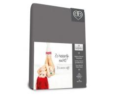 Bed-Fashion-Stretch Spannbetttuch, Frottee, Anthrazit, Einzelbett, 80 x 200 cm