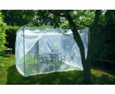 Brettschneider Moskitonetze Uni Lodge Terrazzo Moskitonetz, Weiß, One Size